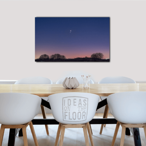image-product-wanddecoratie-muurdecoratie-fotoprint-poster-foto-nacht-venus-jupiter-sterrenhemel-ondergaande-zon-zonsondergang-ideasonthefloor.com