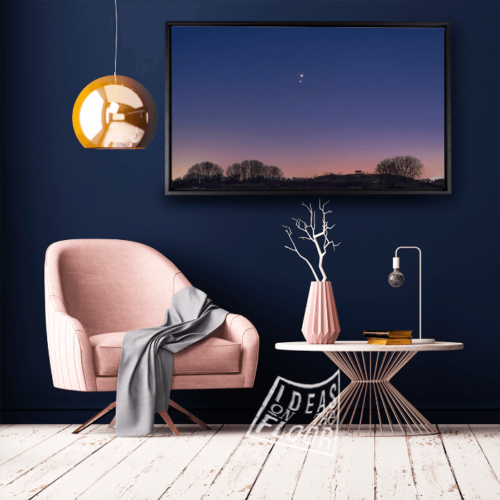 image-product-wanddecoratie-muurdecoratie-fotoprint-poster-foto-nacht-venus-jupiter-sterrenhemel-ondergaande-zon-zonsondergang-ideasonthefloor