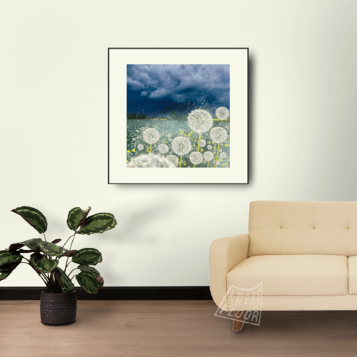 image-product-muurdecoratie-fotoprint-fine-art-titel-wishes-paardenbloemen-pluizenbollen-ideasonthefloor.com