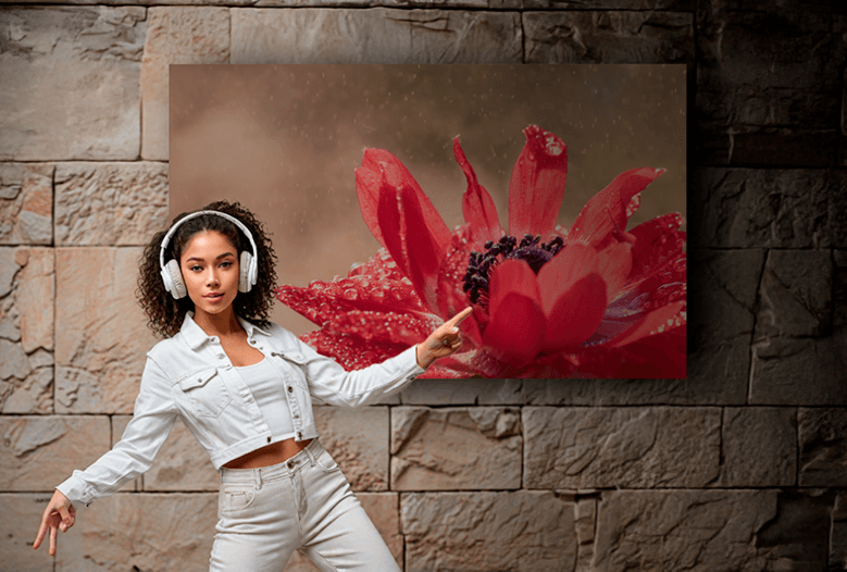 Imposante Bloemen Foto Red - Afbeelding 2