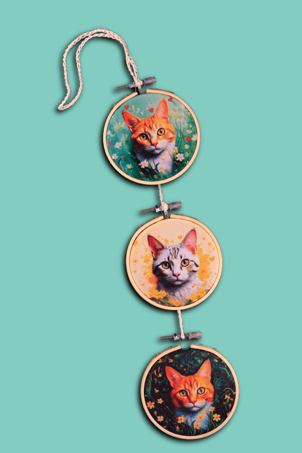 Poezensnuitjes Wandhanger - Afbeelding 2