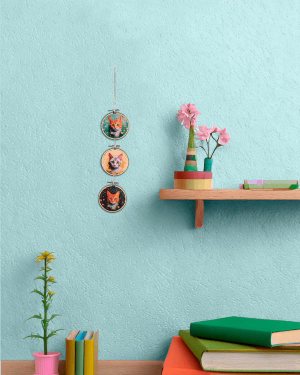 Poezensnuitjes Wandhanger - Afbeelding 3